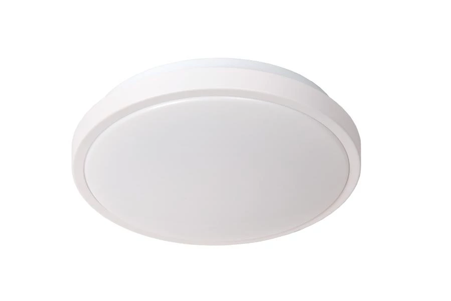 Lucide DASHER - Flush ceiling light Bathroom - Ø 29,3 cm - LED - 1x12W 2700K - IP44 - Motion Sensor - White - off